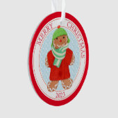 WOOLIE GINGERBREAD 2023 Acrylic Circle Ornament (Vorderseite)