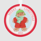 WOOLIE GINGERBREAD 2023 Acrylic Circle Ornament (Rückseite)