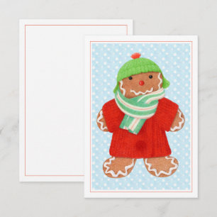 WOOLIE GINGERBREAD 3.5x5 Flachkarte Karte