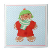 WOOLIE GINGERBREAD 4.25x4.25 Keramik Tile + Schnee Fliese (Vorderseite)
