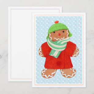 WOOLIE GINGERBREAD 4.5x6.25 Flachkarte Feiertagskarte