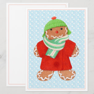 WOOLIE GINGERBREAD 6.5x8.75 Flachkarte Feiertagskarte