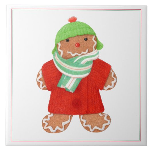 WOOLIE GINGERBREAD 6x6 Keramik Tile Fliese (Vorderseite)