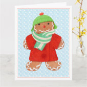 WOOLIE GINGERBREAD Big Christmas Card Karte (Gelbe Blume)