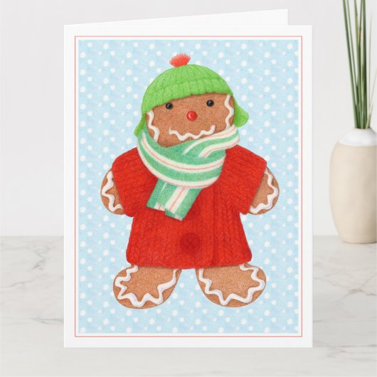 WOOLIE GINGERBREAD Big Christmas Card Karte (Vorderseite)