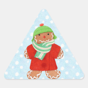 WOOLIE GINGERBREAD Dreieck Stickers