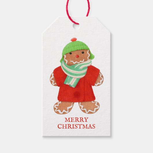 WOOLIE GINGERBREAD Geschenktasten Geschenkanhänger (Vorderseite)