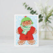 WOOLIE GINGERBREAD Postcard Feiertagspostkarte (Stehend Vorderseite)