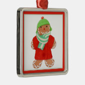 WOOLIE GINGERBREAD Premium Square Ornament Aus Metall (Rechts)