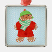 WOOLIE GINGERBREAD Premium Square Ornament / Schne (Vorne)