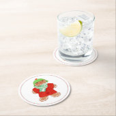 WOOLIE GINGERBREAD Round Paper Untersetzer (Vor Ort)