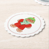 WOOLIE GINGERBREAD Rund-um-Paper-Untersetzer Untersetzer (angewinkelt)