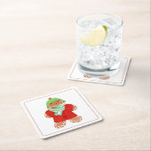 WOOLIE GINGERBREAD Square Paper Untersetzer (Vor Ort)