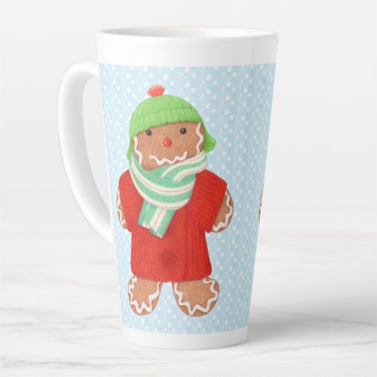 WOOLIE GINGERBREAD Tall Latte Tasse (Linke Ecke)