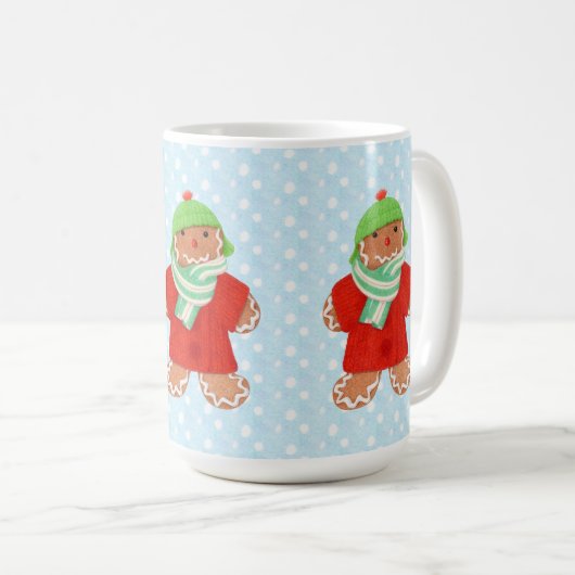 WOOLIE GINGERBREAD Tall White Tasse (VorderseiteRechts)