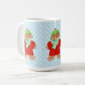 WOOLIE GINGERBREAD Tall White Tasse (Vorderseite Links)
