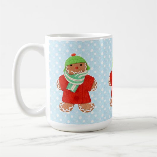 WOOLIE GINGERBREAD Tall White Tasse (Links)