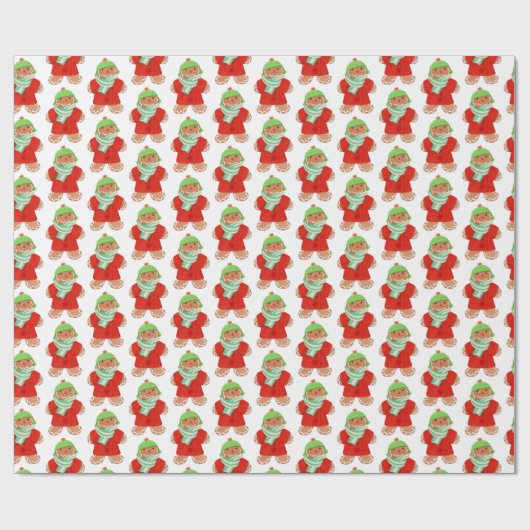 WOOLIE GINGERBREAD Wrapping Paper Geschenkpapier (Flach)