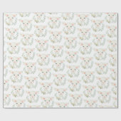 Woolie Lambert Niedlich Lamb Wrapping Paper Geschenkpapier (Flach)