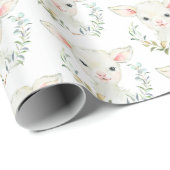 Woolie Lambert Niedlich Lamb Wrapping Paper Geschenkpapier (Rolleneckpunkt)