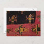 Woollen fabric postkarte (Vorne/Hinten)