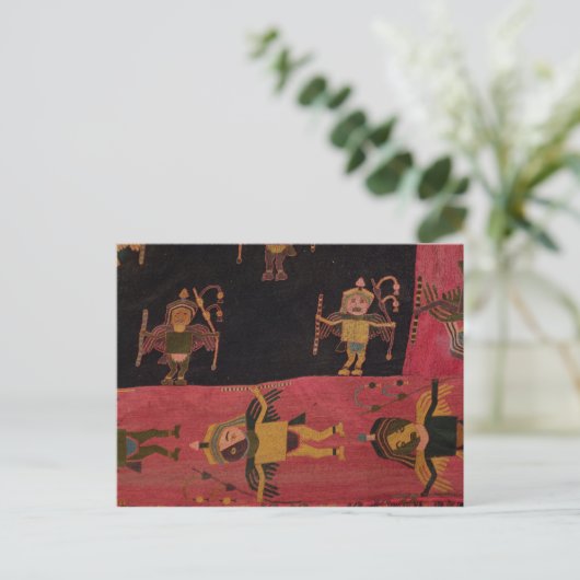 Woollen fabric postkarte (Stehend Vorderseite)