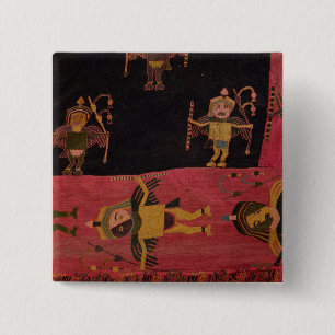 Woollen Gewebe Button