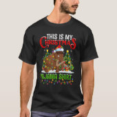 Woolly Mammoth Xmas Lights This Is My Christmas Pa T-Shirt (Vorderseite)