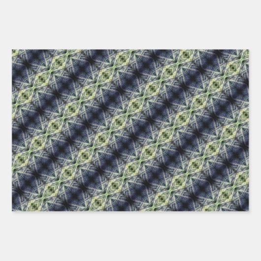 Woolly String Texture Wrapping Paper Sheet Geschenkpapier Set (Vorderseite 3)