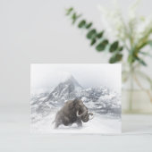 Woolmammut Prähistorisches Tiereiszeitalter Postkarte (Stehend Vorderseite)