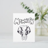 Woolmammut Prähistorisches Tiereiszeitalter Postkarte (Stehend Vorderseite)