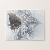 Woolmammut Prähistorisches Tiereiszeitalter Puzzle (Horizontal)