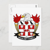Woolsey-Familienwappen Postkarte (Vorne/Hinten)