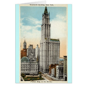 Woolworth Gebäude New York Repro Vintag 1921