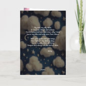 Wooly Alien Funny Valentine Fotokarte Karte (Rückseite)