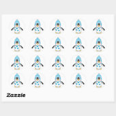 Wooly Hat Penguin Sticker (Blatt)