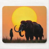 Wooly Mammoth and Man Mousepad (Vorne)