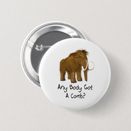 Wooly Mammoth Button (Vorne & Hinten)