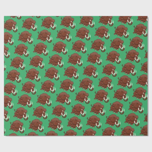 Wooly Mammoth Geschenkpapier (Flach)