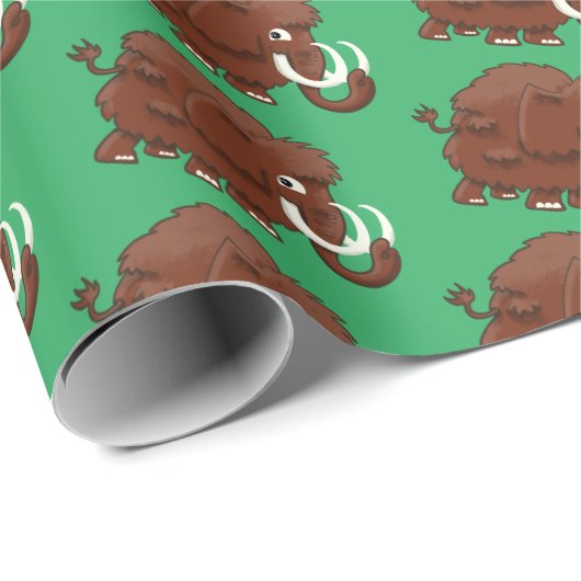 Wooly Mammoth Geschenkpapier (Rolleneckpunkt)
