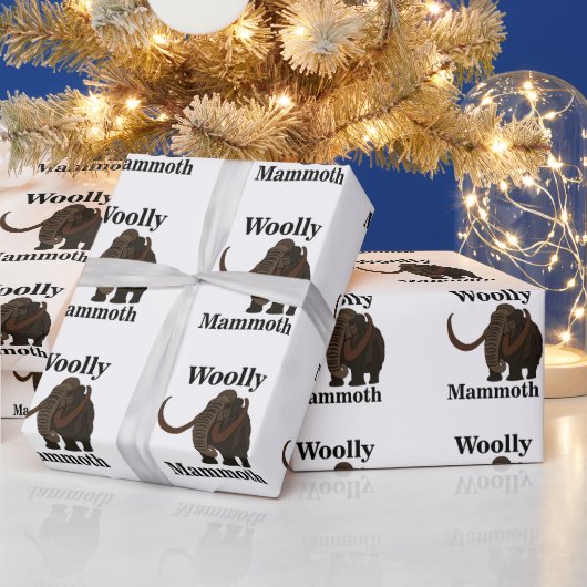 Wooly Mammoth Geschenkpapier (Feiertage)