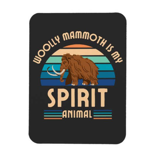 Wooly Mammoth ist mein Geiststier Magnet (Vertikal)