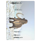 Wooly Mammoth Klemmbrett (Rückseite)