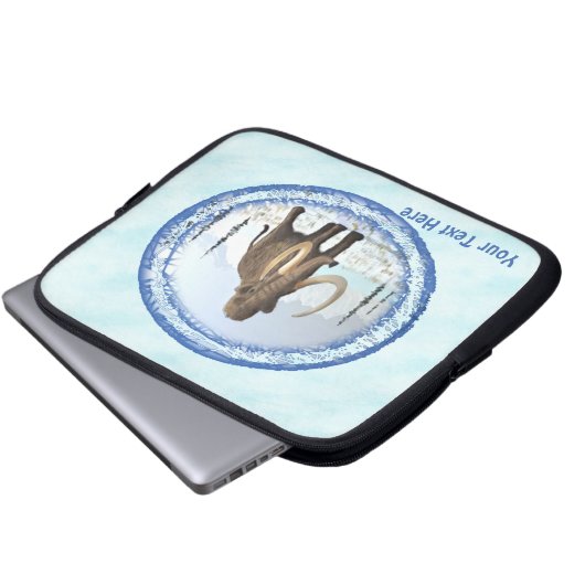 Wooly Mammoth Laptopschutzhülle (Vorne Knopf)