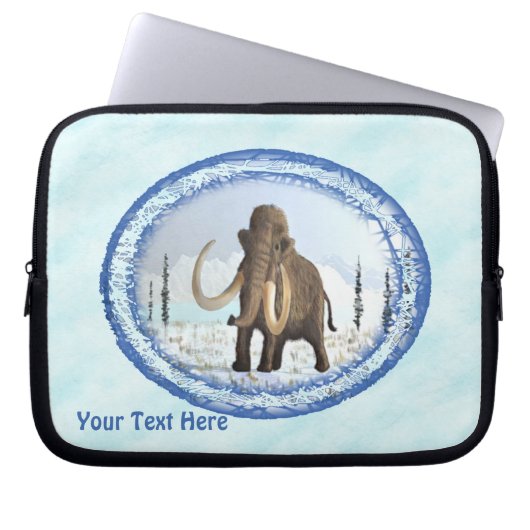 Wooly Mammoth Laptopschutzhülle (Vorderseite)