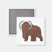 Wooly Mammoth Magnet (Vorderseite/Rückseite)