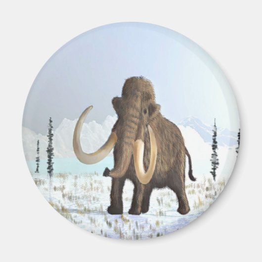 Wooly Mammoth Magnet (Vorne)