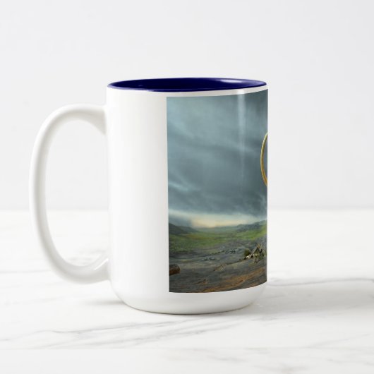 Wooly Mammoth Mod Destiny Zweifarbige Tasse (Links)