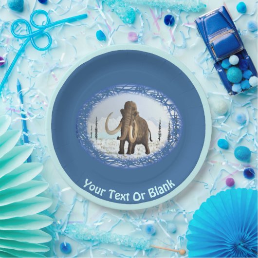 Wooly Mammoth Pappteller (Party)