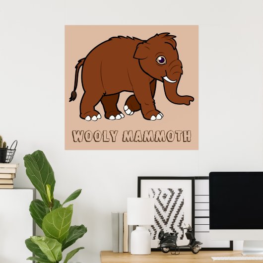 Wooly Mammoth Poster (Heimbüro)